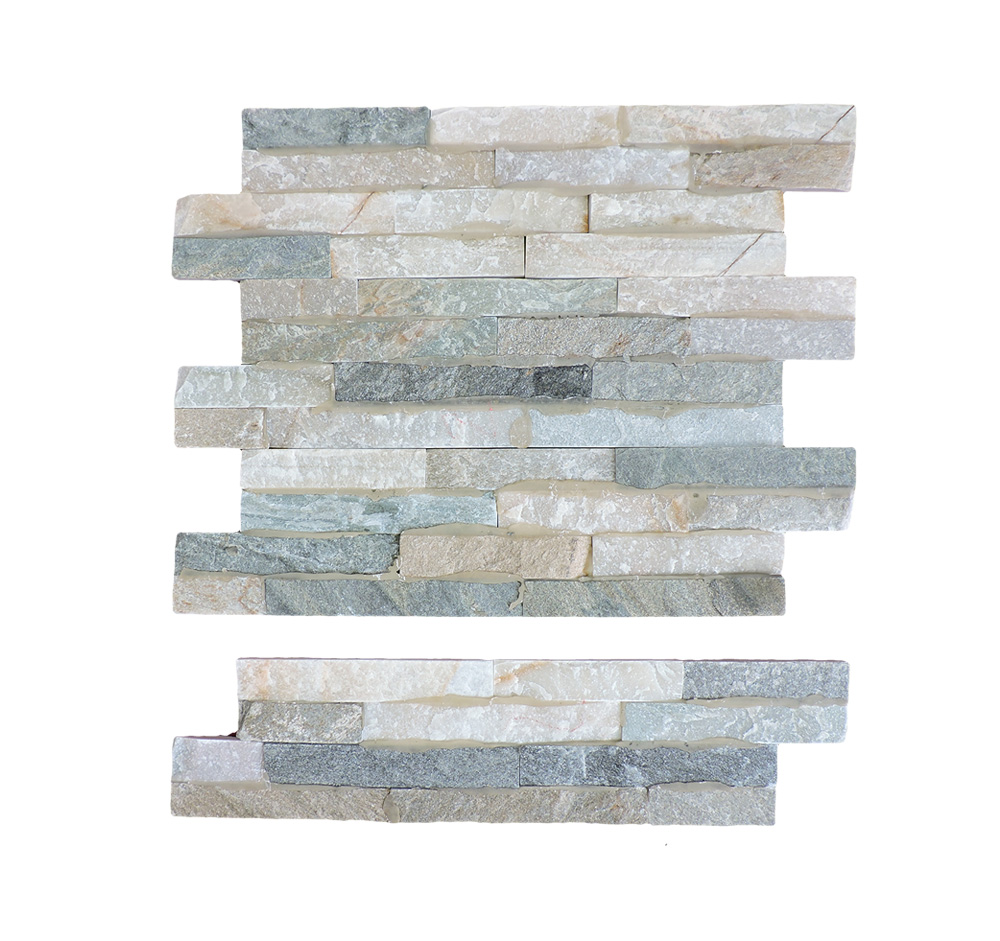 Azulejos de pizarra natural/Ledges alpinas Paneles de piedra/pizarra Hoja Piedra natural/Contraste gris y amarillo